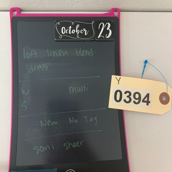 Loft Linen Blend Dress Womens Small Halter Ring Neck Striped Sleeveless Keyhole - Picture 12 of 13